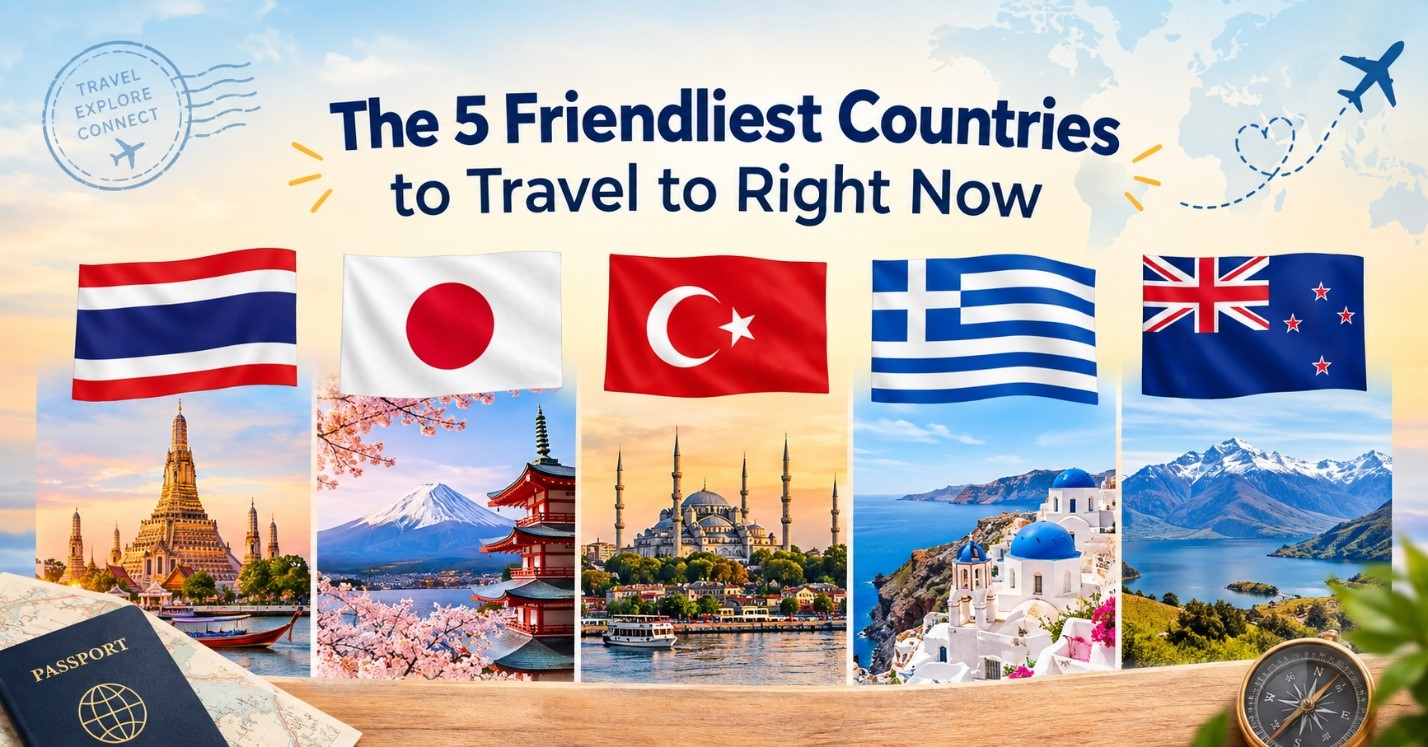 The 5 Friendliest Countries To Travel in 2026